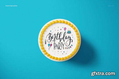 CreativeMarket - Edible Cake Topper Mockup Set 4327451