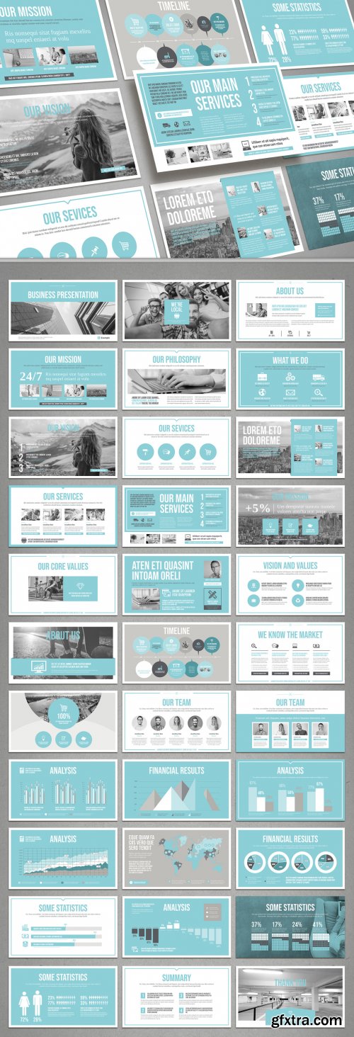 Pale Blue and Light Gray Presentation Layout 314131838