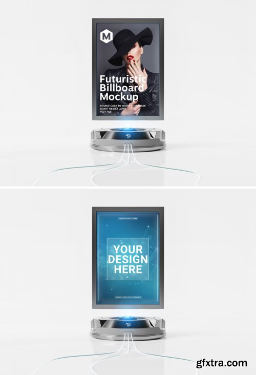 Futuristic Billboard Mockup 314118820