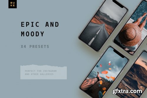 CreativeMarket - 4 Cinematic Lightroom Presets Pack 3861371