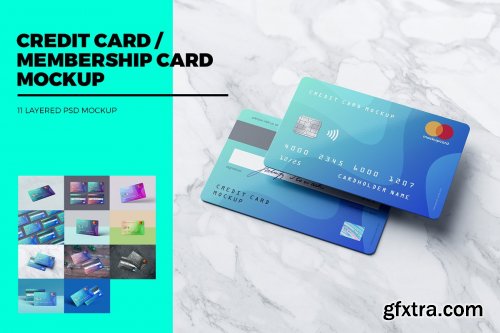 CreativeMarket - Credit Card Membership Card MockUp 4404874