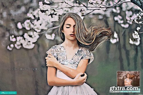 CreativeMarket - Artistic Oil Painting - PS Action 4445363