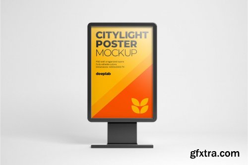 CreativeMarket - Citylight Poster Mockup Set 4430473