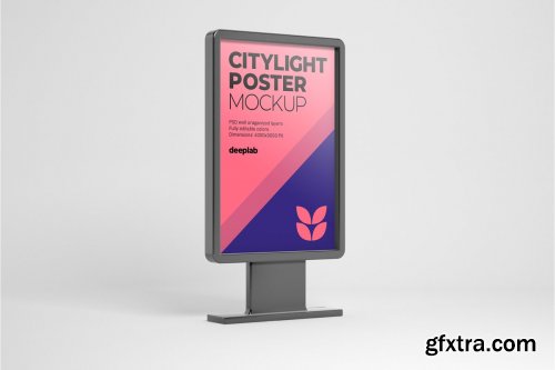 CreativeMarket - Citylight Poster Mockup Set 4430473