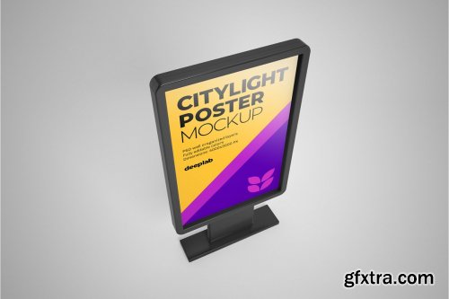 CreativeMarket - Citylight Poster Mockup Set 4430473