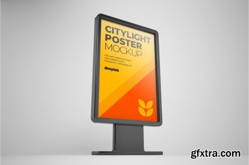 CreativeMarket - Citylight Poster Mockup Set 4430473