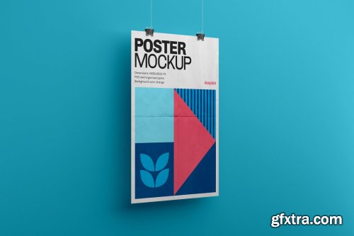 CreativeMarket - Vertical Poster Mockup Set 4430102