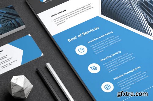 VOCT Creative Agency Flyer & Business Card