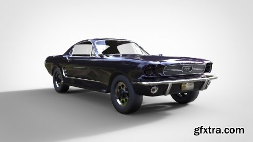 Ford mustang gt1967 3d model