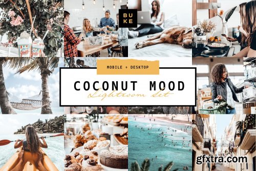 CreativeMarket - 5 Coconut Lightroom Presets Pack 3862010