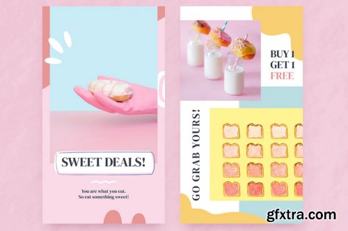 Instagram Stories Pack v.01 Sweets Series