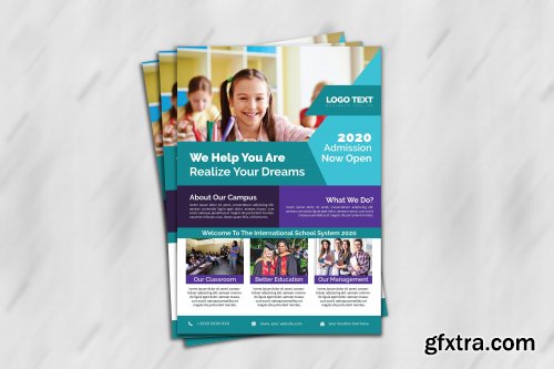 CreativeMarket - Admission Flyer Templates 4409517