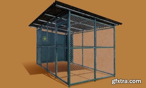 Animated Shelter 3D model