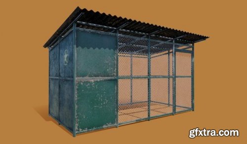 Animated Shelter 3D model