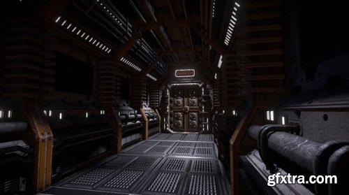 Sci-Fi Interior 3d model