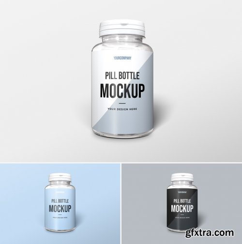 Pill Bottle Packaging Mockup 296821814