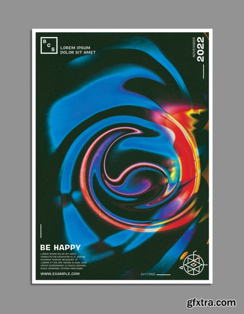 Abstract Colorful Liquify Background Poster Design Layout 315148238  