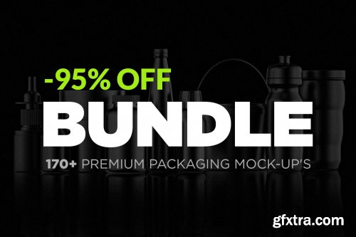 CreativeMarket - Premium Packaging Mock-up's BUNDLE 4435730