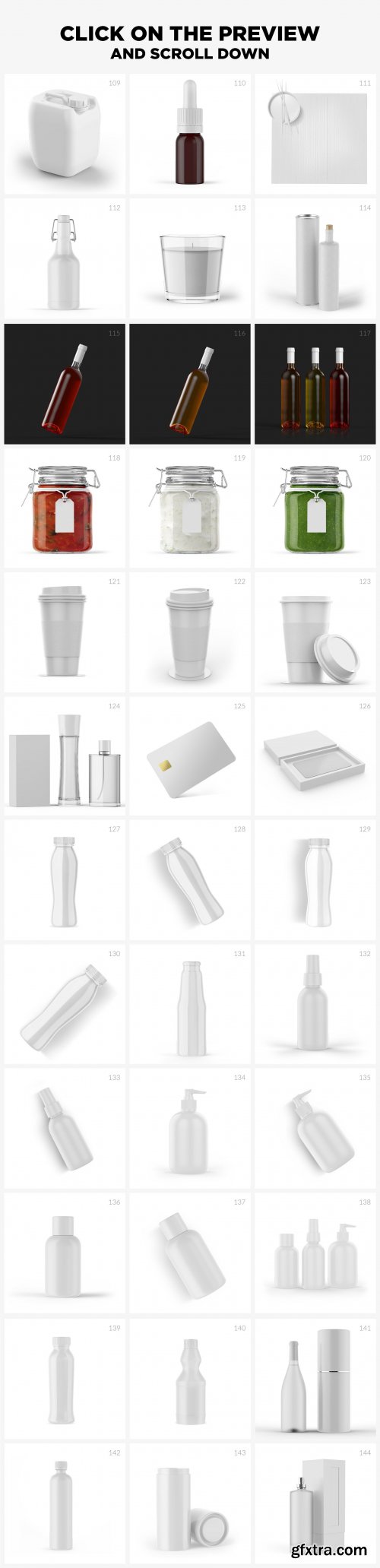 CreativeMarket - Premium Packaging Mock-up's BUNDLE 4435730