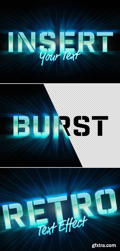 Burst Retro Style Text Effect Mockup 315397348