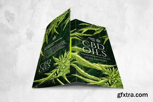 CBD Hemp Oils Trifold Flyer - A4 US Letter