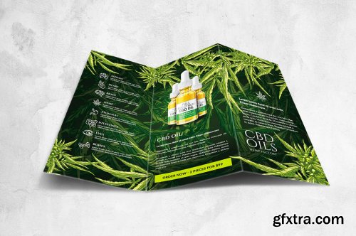 CBD Hemp Oils Trifold Flyer - A4 US Letter