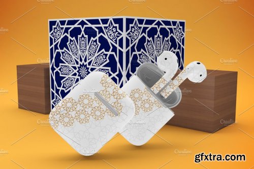 CreativeMarket - Arabic Airpods mockup 4436435