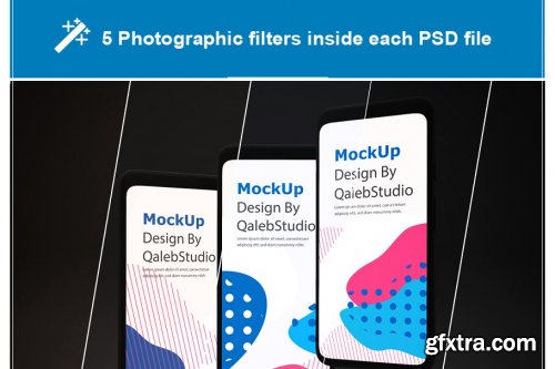 CreativeMarket - Dark Pixel 4 mockup 4436515