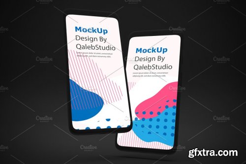 CreativeMarket - Dark Pixel 4 mockup 4436515