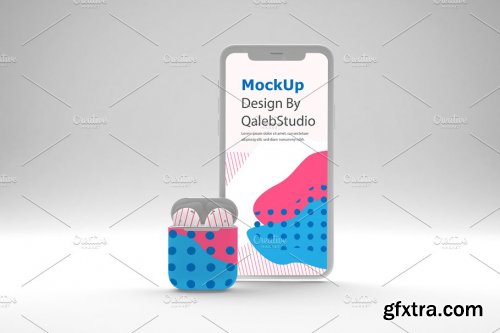 CreativeMarket - Clean iPhone 11 & AirPods Mockup 4442277