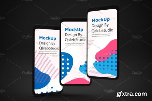 CreativeMarket - Dark Pixel 4 mockup 4436515