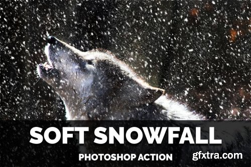 CreativeMarket - Soft Snowfall Photoshop Action 4387353