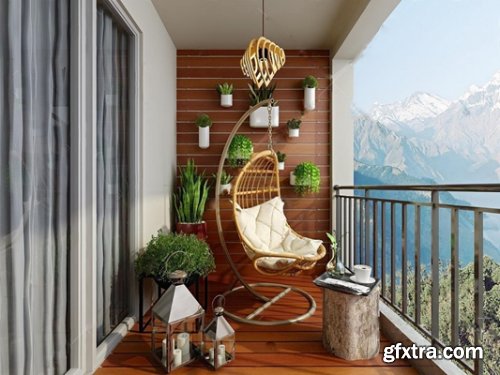 Modern Balcony 02