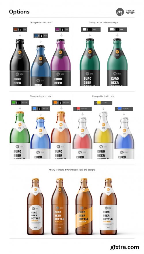 CreativeMarket - Euro Beer Bottle Mockup 4419500