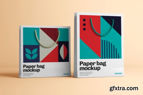 CreativeMarket - Paper Bag Mockup - 10 Sets 4429120