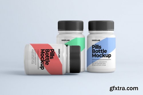 CreativeMarket - Medical Pill Bottle Mockup - 11 set 4429056