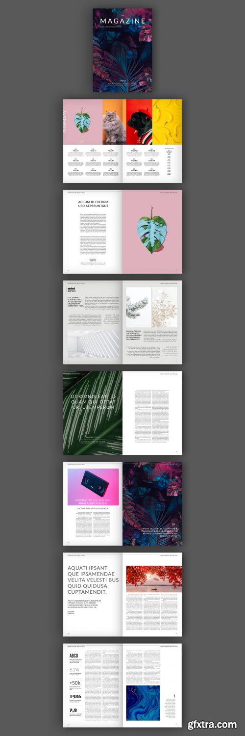 Minimalist Magazine Layout 316005788