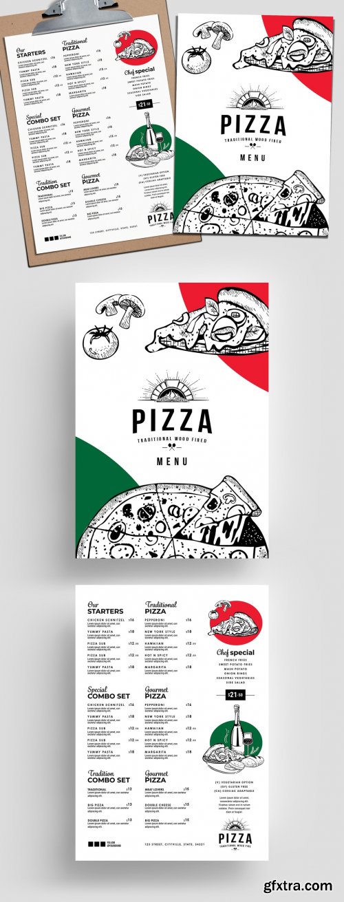 Pizza Menu Layout for Italian Restaurant 315968462