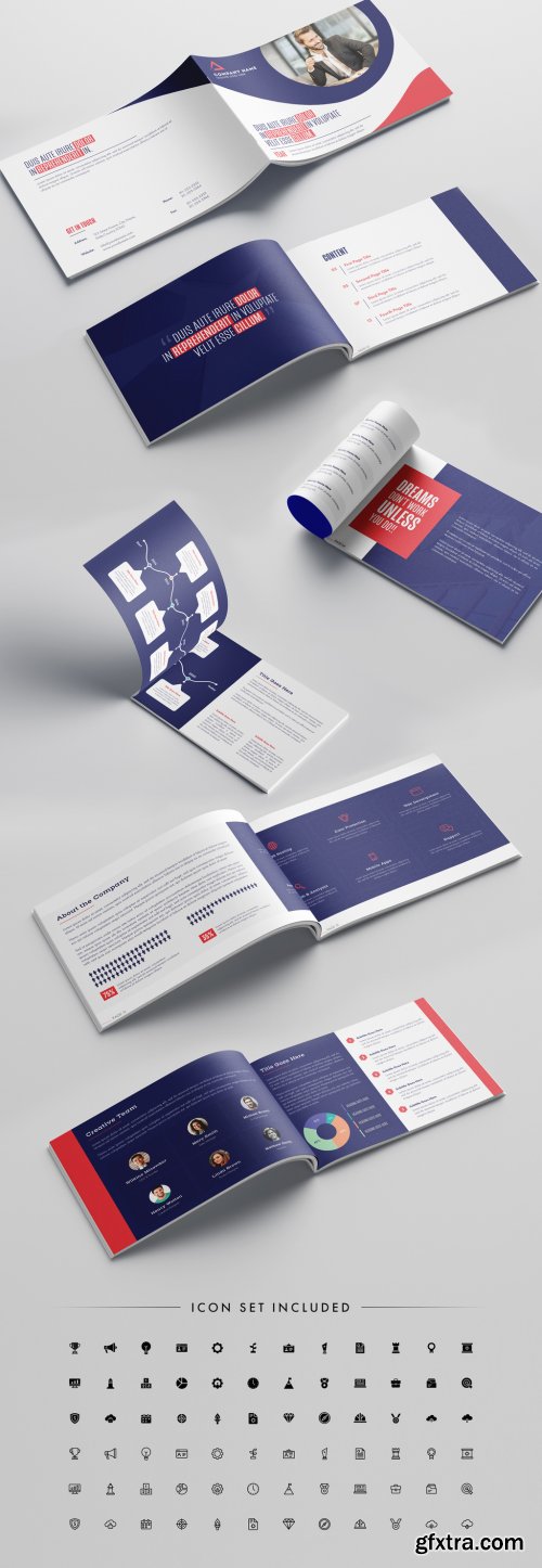 Pink and Purple Business Brochure Layout 316003197