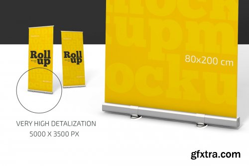 CreativeMarket - Roll-Up Banner Mockup 4470831