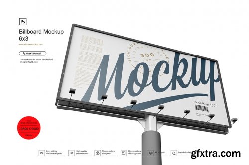 CreativeMarket - Billboard Mockup 6x3 4462983