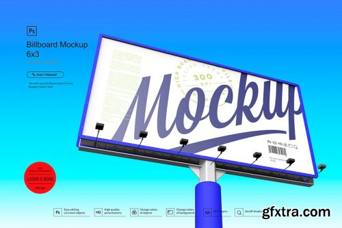 CreativeMarket - Billboard Mockup 6x3 4462983