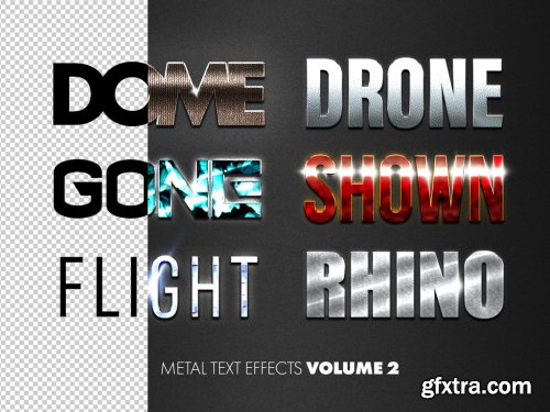 Metal Text Effects Mockup Bundle 316229222