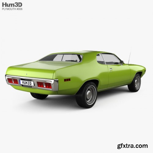 HUM3D - Plymouth Satellite 1971 3D model