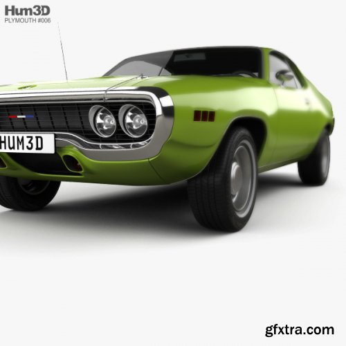 HUM3D - Plymouth Satellite 1971 3D model