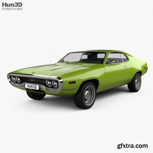 HUM3D - Plymouth Satellite 1971 3D model