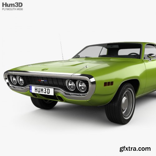 HUM3D - Plymouth Satellite 1971 3D model