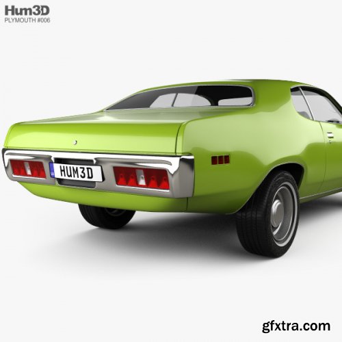 HUM3D - Plymouth Satellite 1971 3D model