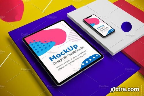 CreativeMarket - Abstract Responsive Mock Up V.2 4444567