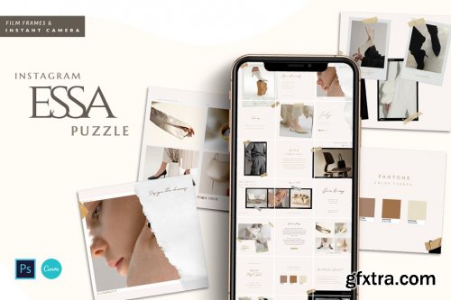 CreativeMarket - Essa Instagram Puzzle - Canva & PS 4458381